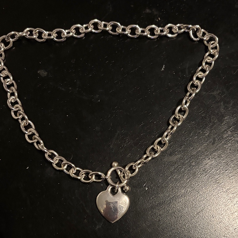Silver Heart Charm Necklace